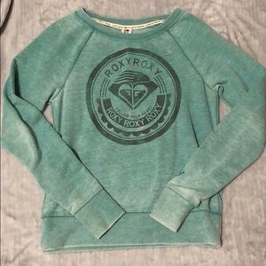 ROXY turquoise sweatshirt. Size medium